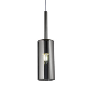 COLGANTE VIDRIO GRIS 350MM X 80MM DIAM