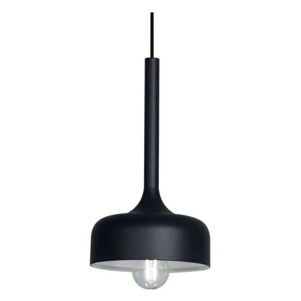 COLGANTE GINEBRA CHAPA NEGRO D 20CM E27