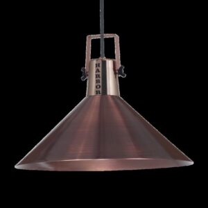 PANTALLA HARBOR E27 PANATALLA COBRE DIAM 34CM CULOTE COBRE BRILLO