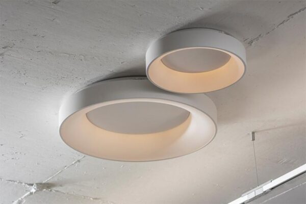 PLAFON ALUMINIO BLANCO DIMERIZABLE 80W DIAM 78CM 3000K