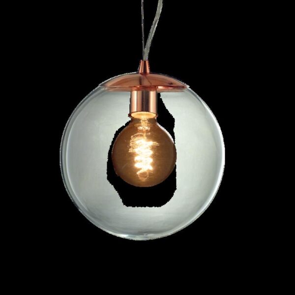 COLGANTE HIGHWATER RECTO VIDRIO TRANS 25CM COBRE